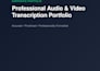 manually transcribe audio and video with high accuracy